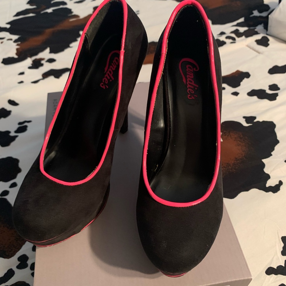 Woman’s candies high heels